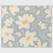 Floral seamless pattern with lines and abstract ha cadeaupapier (Vlak)