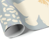 Floral seamless pattern with lines and abstract ha cadeaupapier (Rol Hoek)