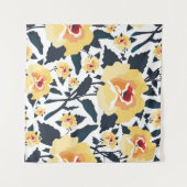 Floral seamless pattern with roses. seamless texti wandkleed (Voorkant (horizontaal))