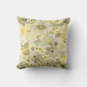 Floral Seamless Yellow Pattern Sierkussen