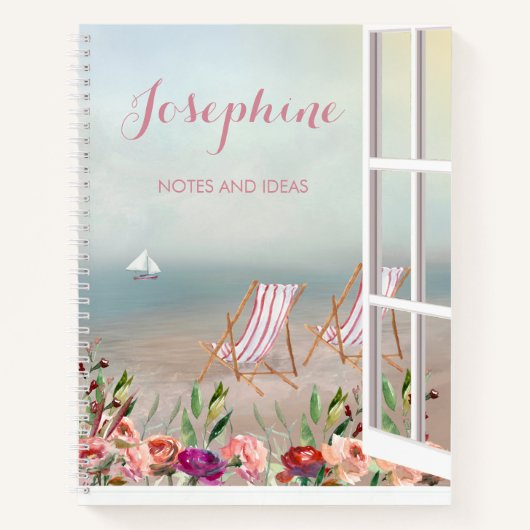  Floral Seascape Journal-Notitieboek Notitieboek (Voorkant)