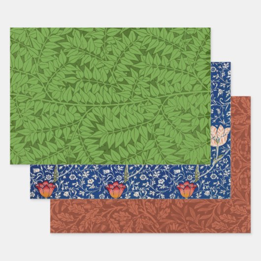 Floral Selection of William Morris Inpakpapier Vel (Set)