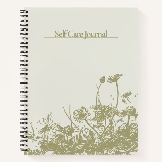 Floral Self Care Bullet Journal Notitieboek (Voorkant)