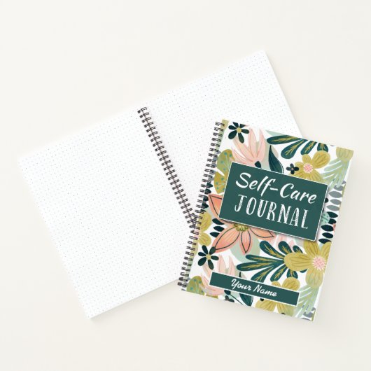 Floral Self-Care Journal: Een reis naar Wellness Notitieboek (Binnen)