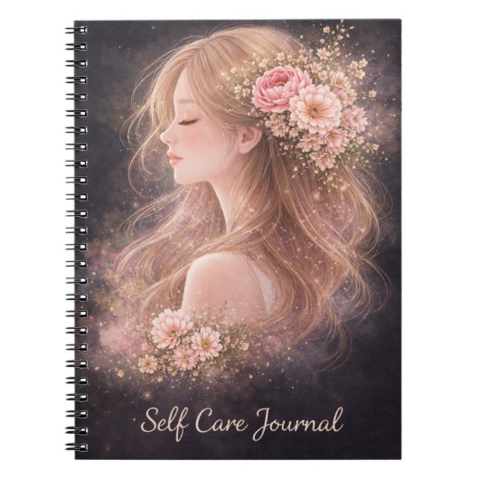 Floral Self Care Journal Notebook | Notitieboek (Voorkant)
