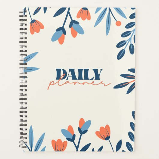 Floral Serenity Daily Planner (Voorkant)
