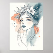 Floral Serenity Poster (Voorkant)