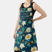 Floral Serenity Zen Keuken - Witte Lotus & Vijver Schort (Insitu)