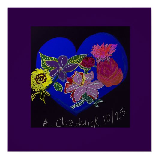 Floral Session Glossy Poster (Voorkant)