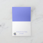 Floral Sewing Machine Dank je Kaart (Binnen)