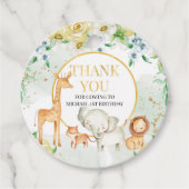 Floral Sfari Animals Bedankjes Labels (Voorkant)