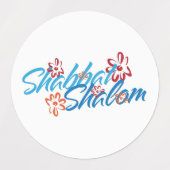 Floral Shabbat Shalom Labels (Design 2)