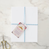 Floral Shabby Chic Birthday Dank je Cadeaulabel (Met Touw)