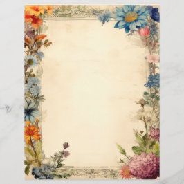 Floral Shabby Chic Junk Journal Antiek Paper