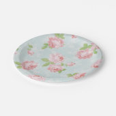 Floral Shabby Chic Paper-Borden Papieren Bordje (Gekanteld)