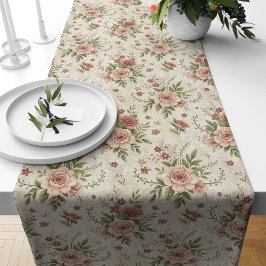 Floral Shabby Chic Table Runner voor Cottage Decor Lange Tafelloper