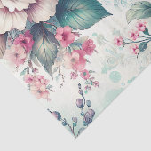  Floral Shabby Chic Verjaardag Tissuepapier (Detail)