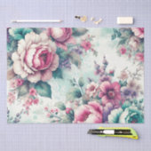  Floral Shabby Chic Verjaardag Tissuepapier (Craft)