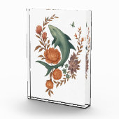 Floral Shark Harmony – Natuur & Ocean Fusion Art Fotoblokken (Rechts)