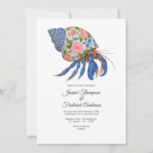 Floral Shelllfish Coastal Wedding