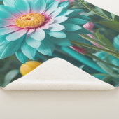 Floral Sherpa Blanket Deken (3/4)