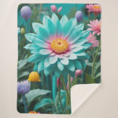 Floral Sherpa Blanket Sherpa Deken (Voorkant)