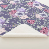Floral Sherpa Blanket Sherpa Deken (3/4)