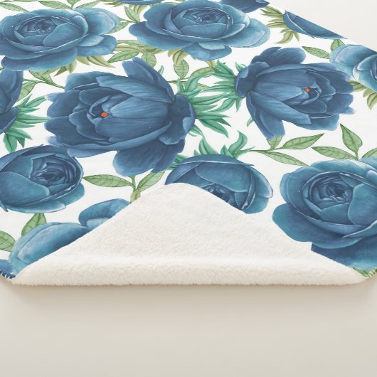 Floral Sherpa Blanket Sherpa Deken (3/4)