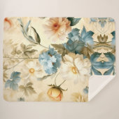 Floral Sherpa Deken (Voorkant (horizontaal))