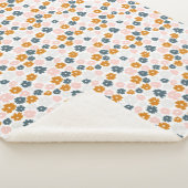 Floral Sherpa Deken, Gezellige Deken, Bloem Deken (3/4)