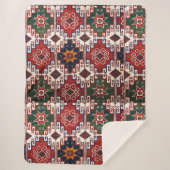  Floral Sherpa dekenworp Deken (Voorkant)