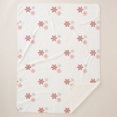 Floral Sherpa dekenworp Deken (Voorkant)