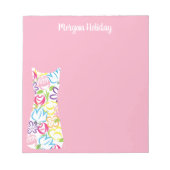 Floral Shift Dress - Aangepast Notitieblok (Voorkant)