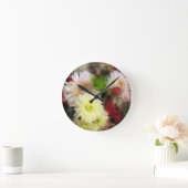 Floral Shimmer Ronde Klok (Huis)
