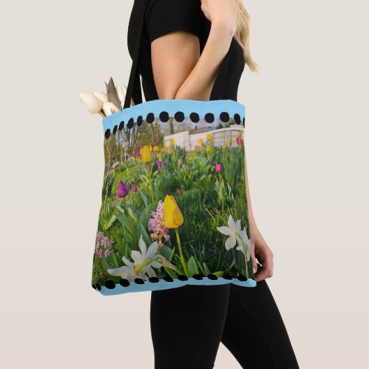 Floral Shoulder Canvas tas (Dichtbij)