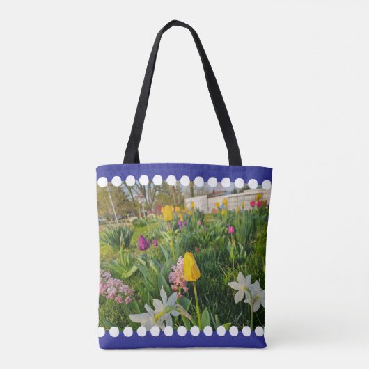 Floral Shoulder Canvas tas (Achterkant)