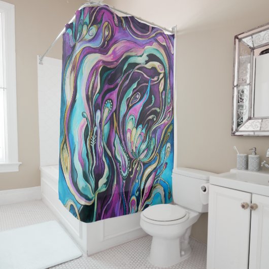 Floral Shower Curtain Douchegordijn (In situ)