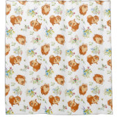 Floral Shower Curtain uit Pommeren Douchegordijn (Voorkant)