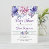 Floral Shower-uitnodiging Kaart (Staand voorkant)