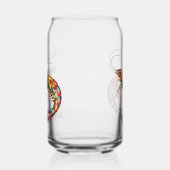 Floral Shrimp Art Custom Blikvorm Glas (Links)