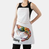 Floral Shrimp Art Custom Schort (Insitu)