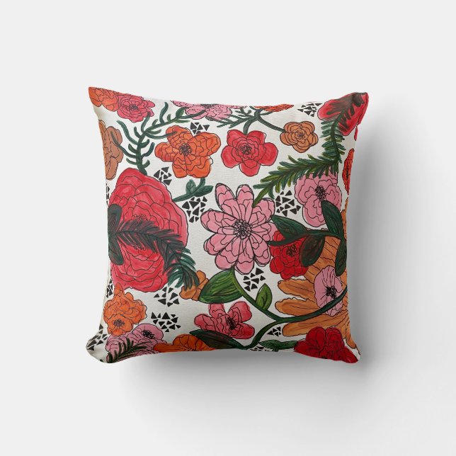 Floral Sierkussen (Voorkant)