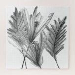 Floral Silhouette - Grijs Legpuzzel<br><div class="desc">Floral Silhouette I van Melissa Wang. Kenmerkt groen in zwart-witte kleuren.</div>