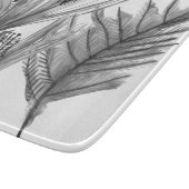 Floral Silhouette - Grijs Snijplank (Hoek)