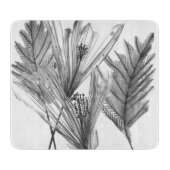 Floral Silhouette - Grijs Snijplank (Voorkant)