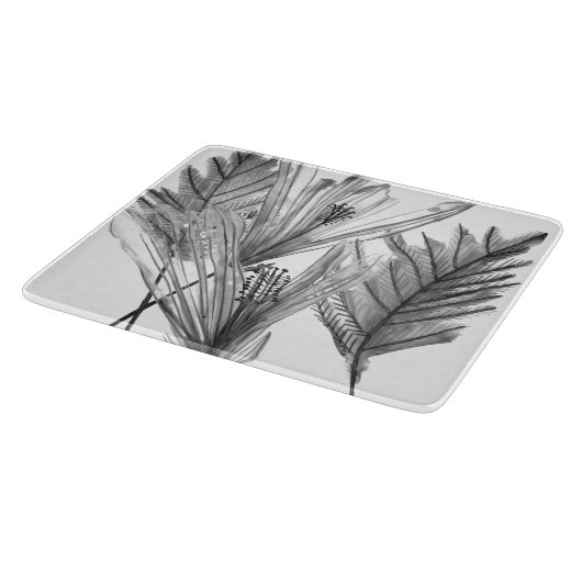 Floral Silhouette - Grijs Snijplank (Hoek)