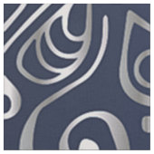 Floral Silver Mandala Stof (Close Up)