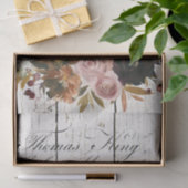 Floral Simmental Koeien Tissuepapier (Geschenk)