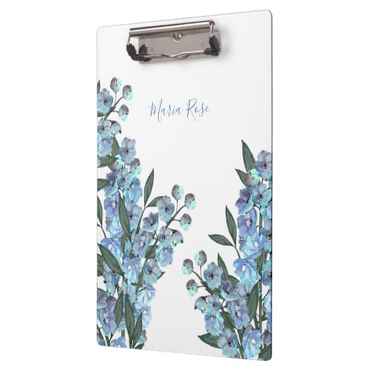 Floral Simple Elegant Garden Blue Delphinium Klembord (Links)