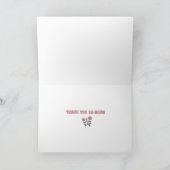 Floral Simple Thank You Card Bedankkaart (Binnen)